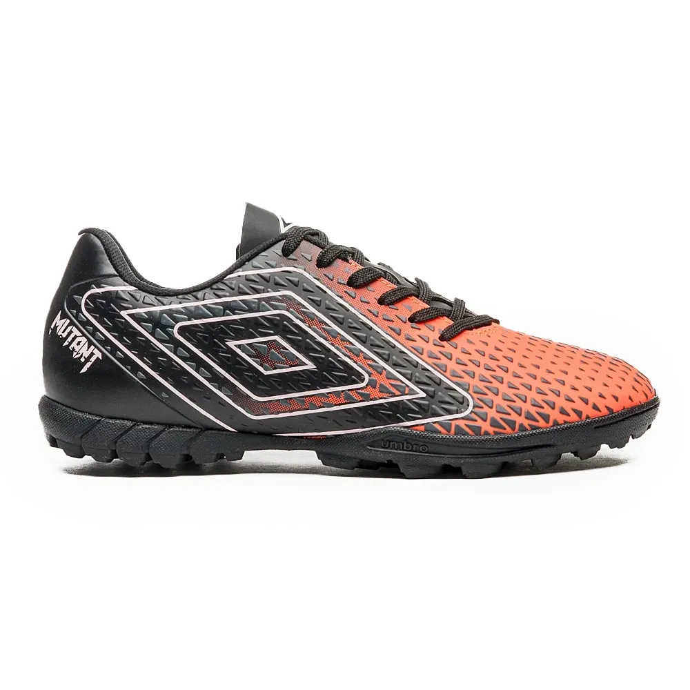 Umbro Chuteira MUTANT U01FB00251-012 CoralPretoBranco Sint -7-
